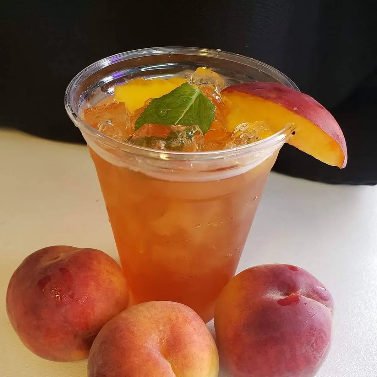 Freshly Made Peach Tea
