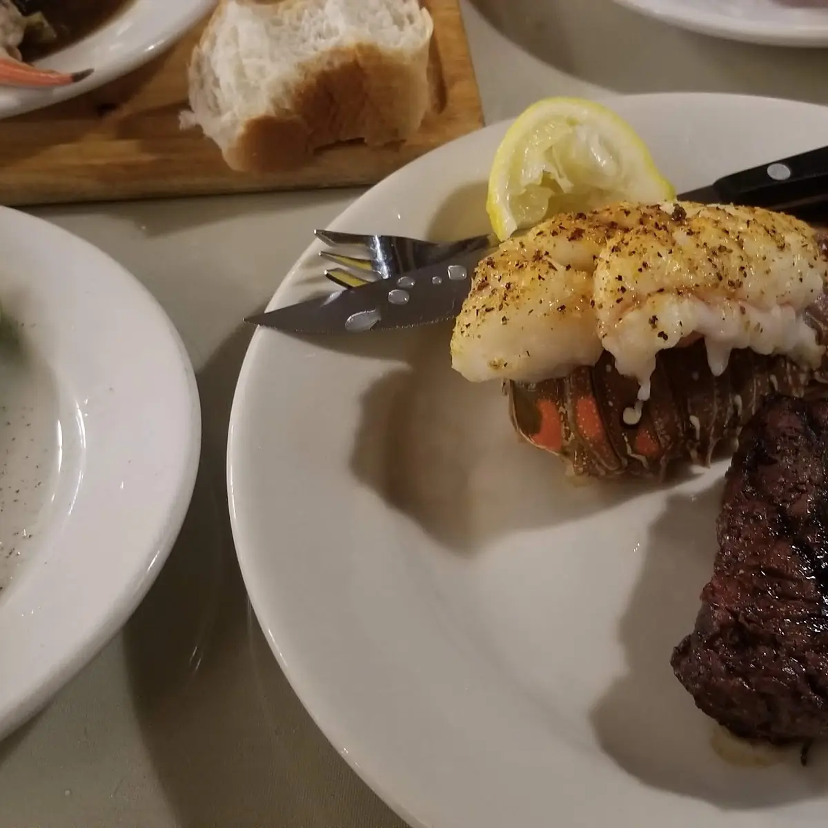 Filet Mignon and Lobster Tail