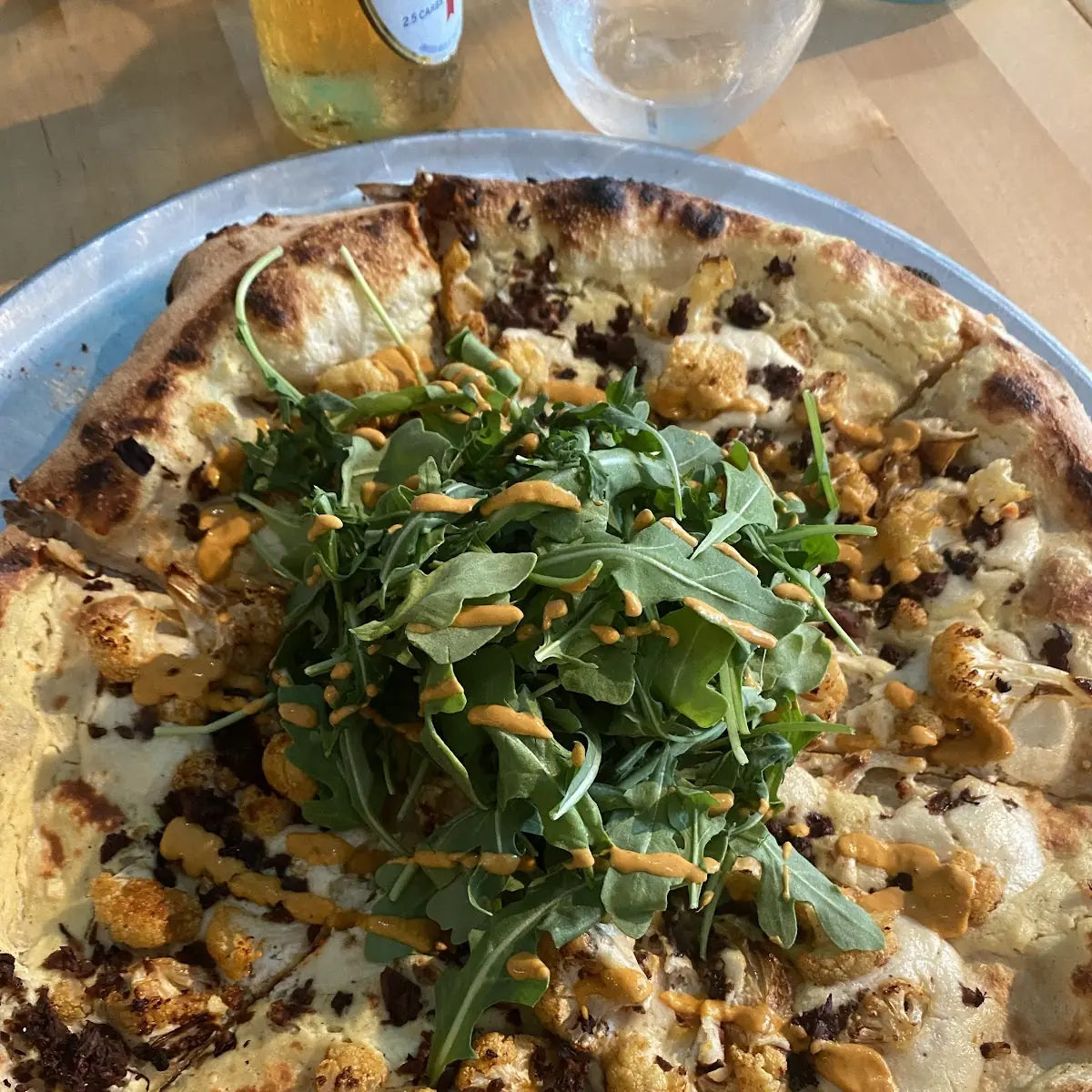 Truffle Mushroom Pizza with Walnut Meatball Pizza