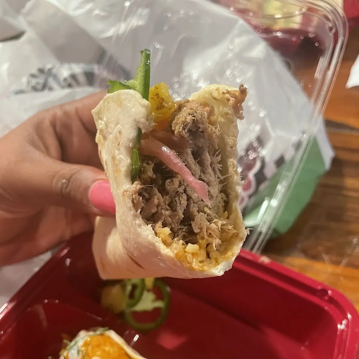 Korean Fried Rice Taco