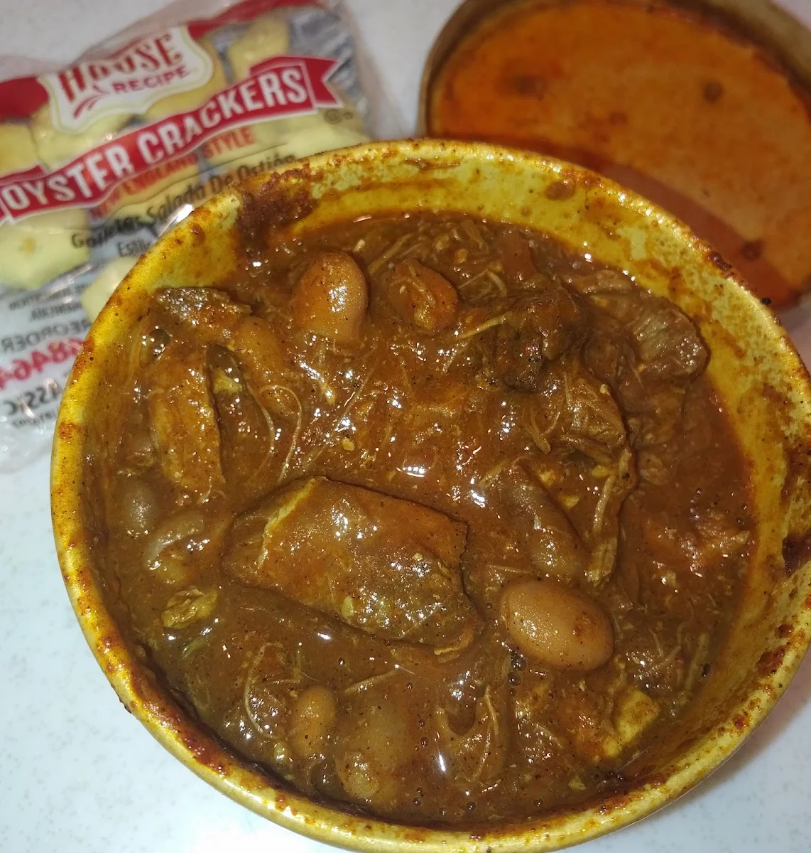 Chili with Beef Stew Meat and Beans