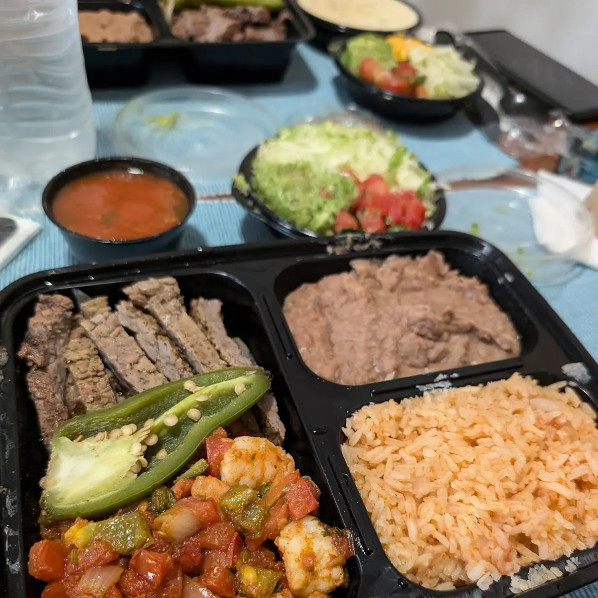 Mixed Fajitas Steak and Shrimp Fajitas