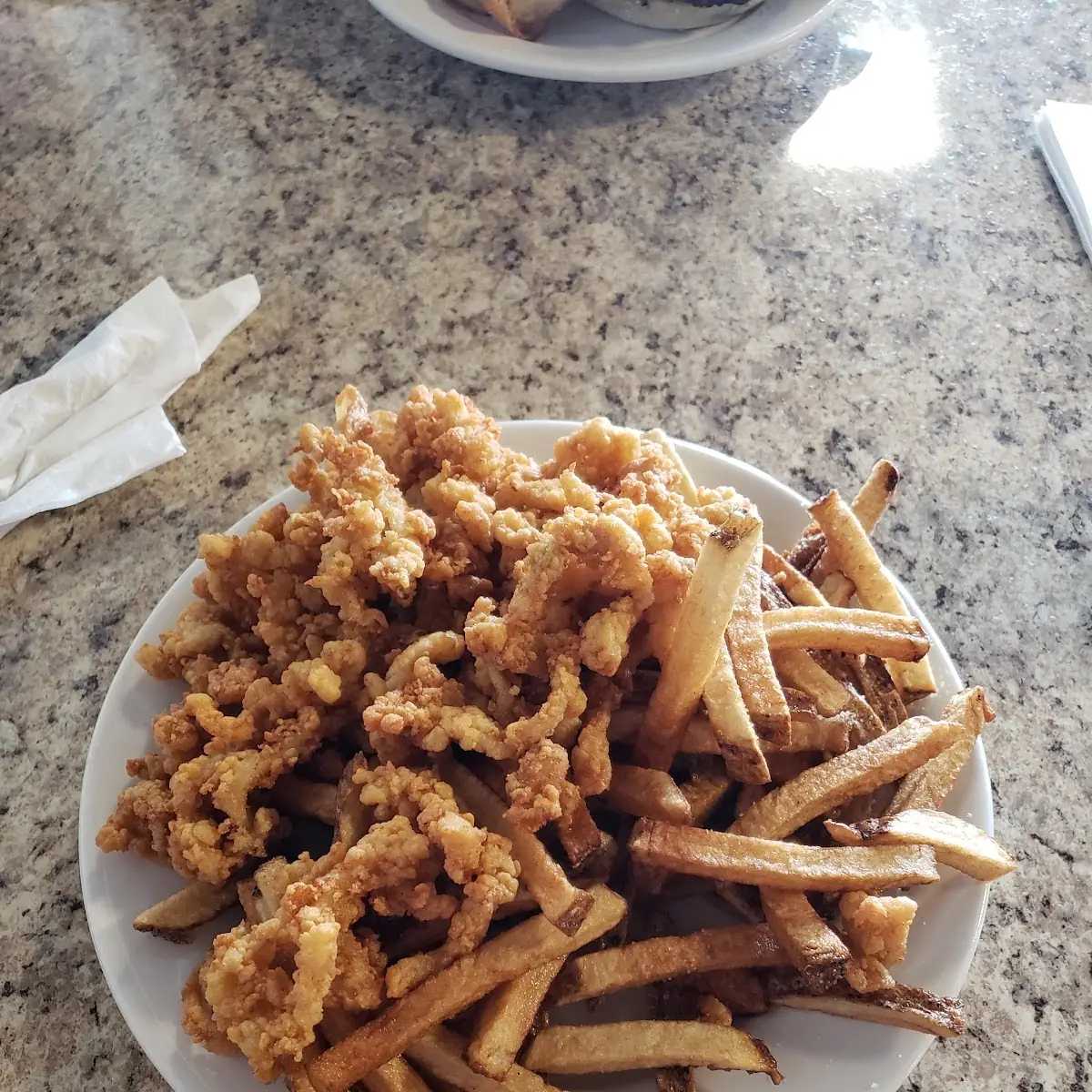 Fried Clam Strips with Hand Cut Fries