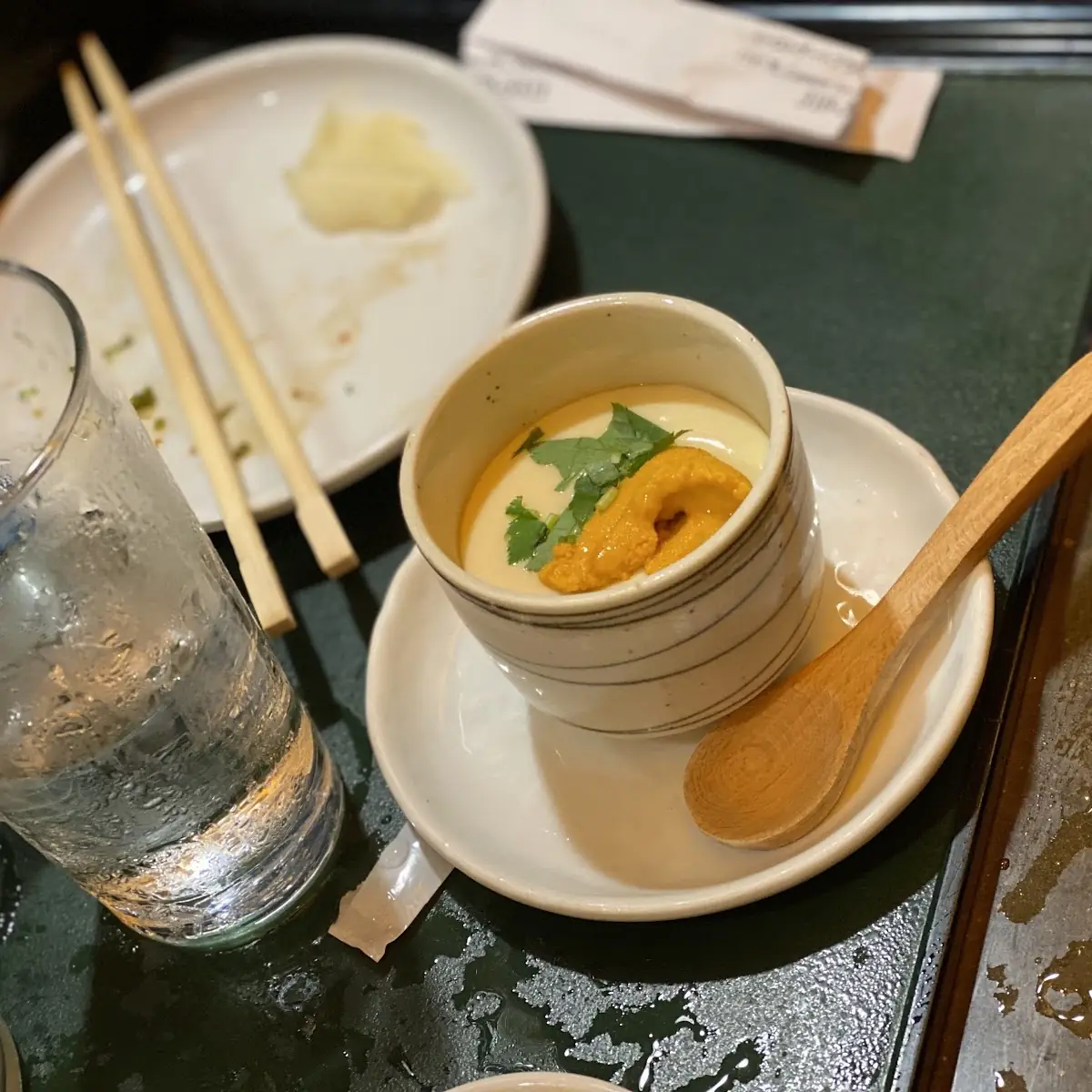 Steamed Egg Custard with Uni