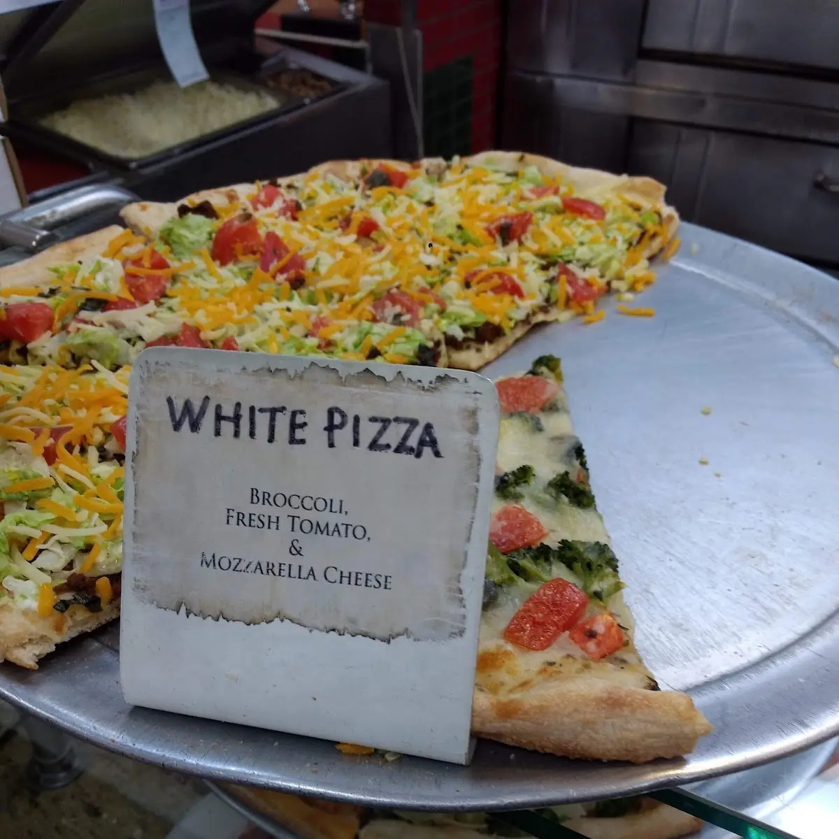 White Dish Pizza Slice