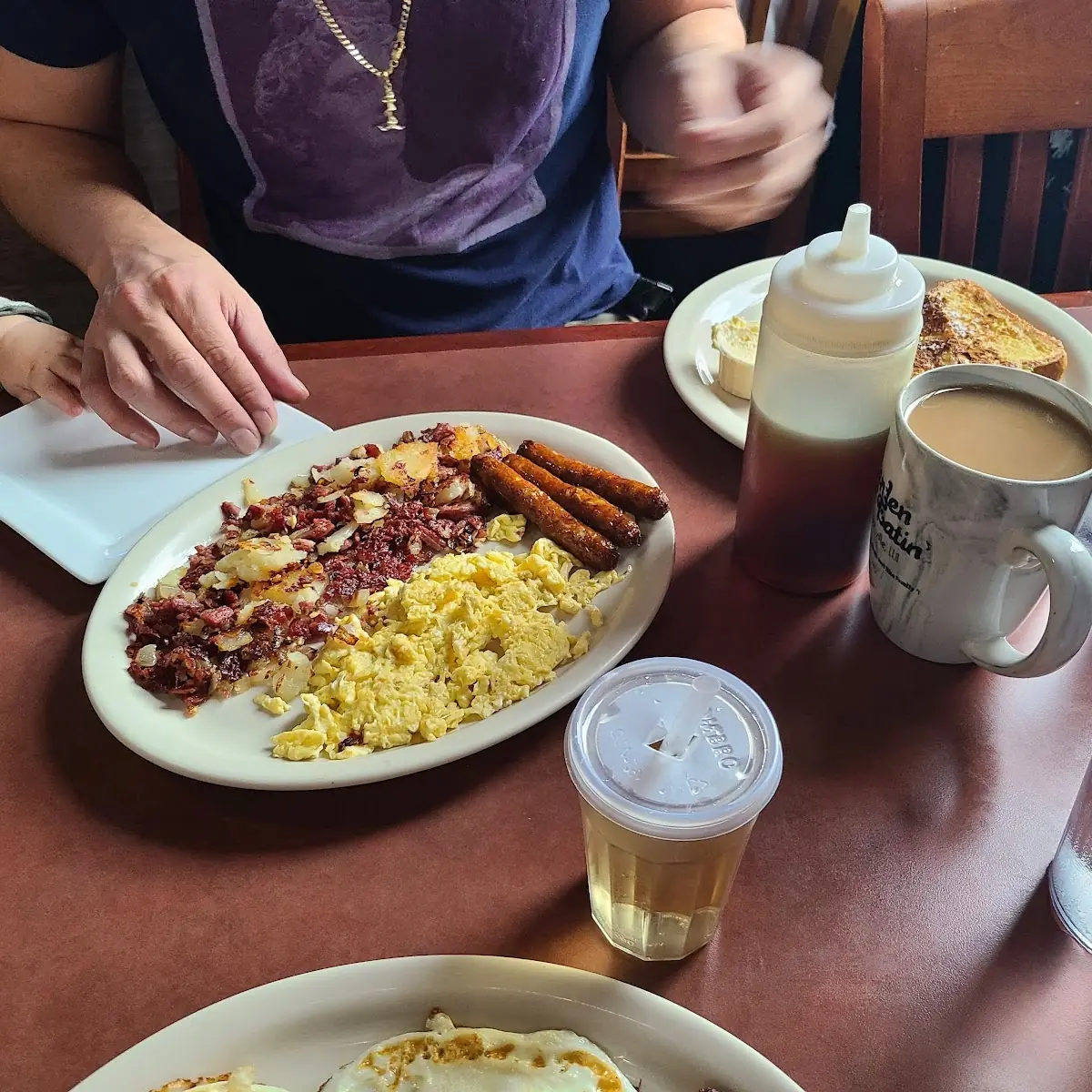 Corned Beef Hash and Scrambled Eggs