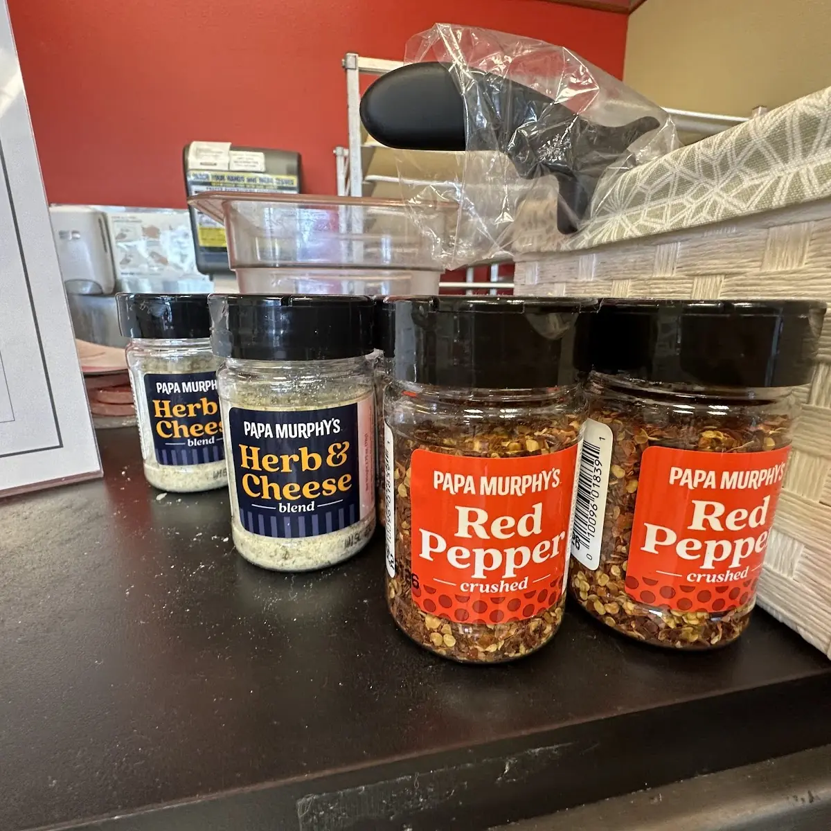 Pizza Toppings Red Pepper Flakes or Herbs and Cheese