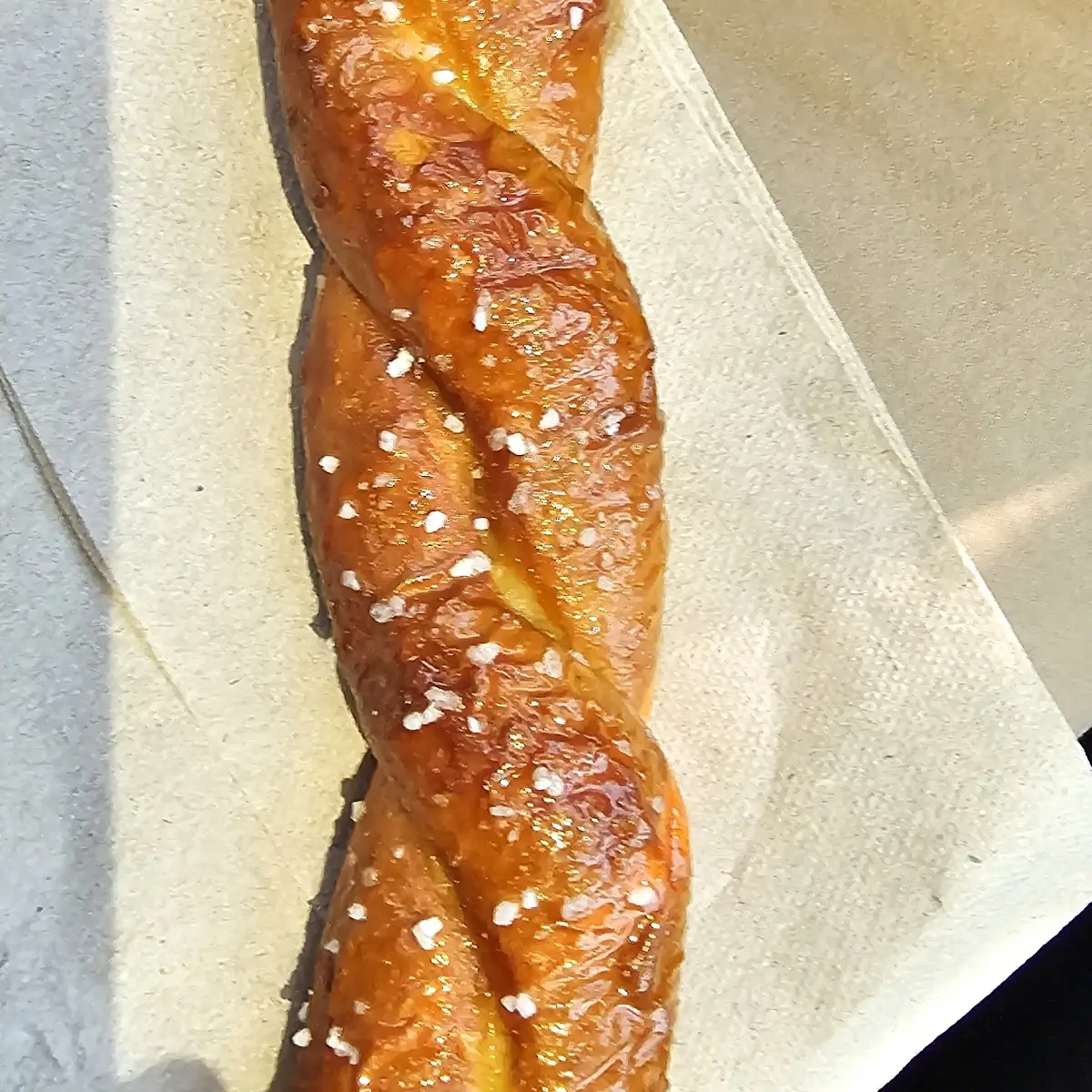 Soft Pretzel Twist with Cheese Dip