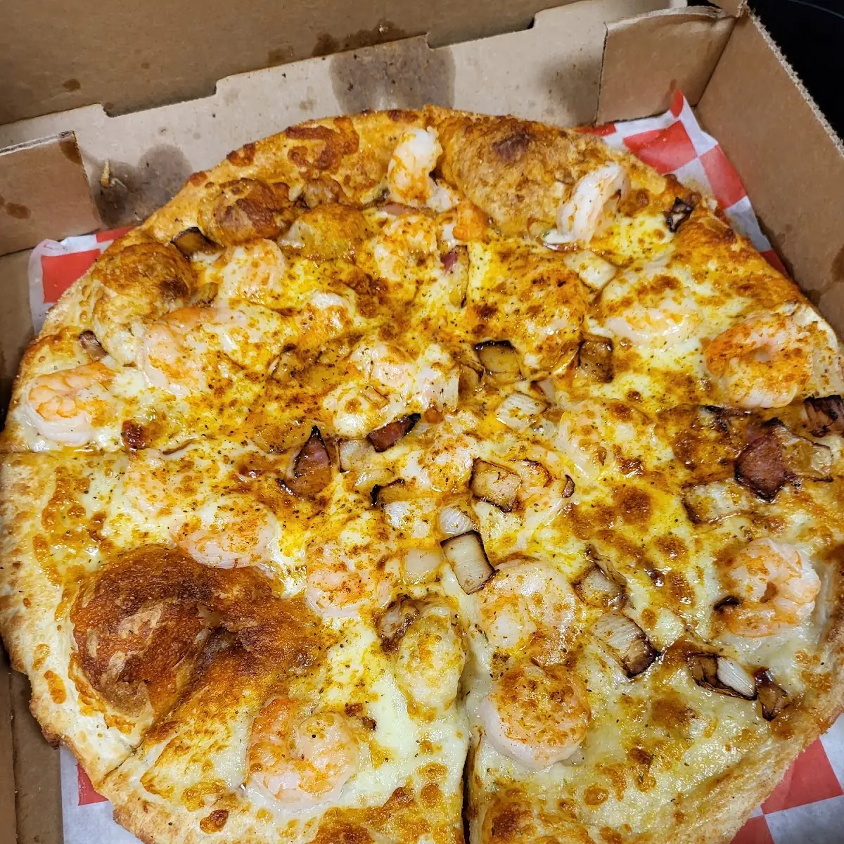 Shrimp Scampi Pizza