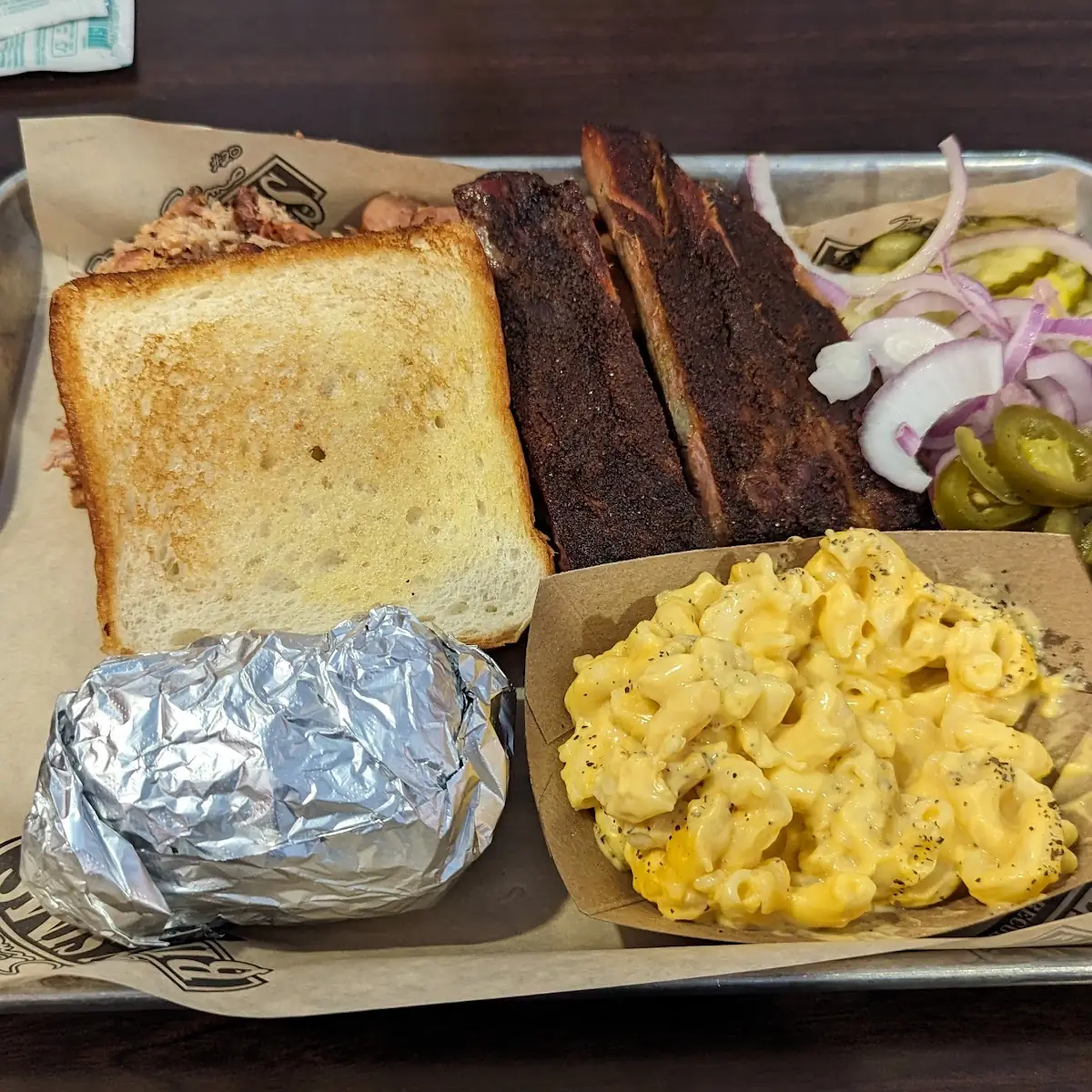 3-Meat Plate with Ribs and Mac & Cheese