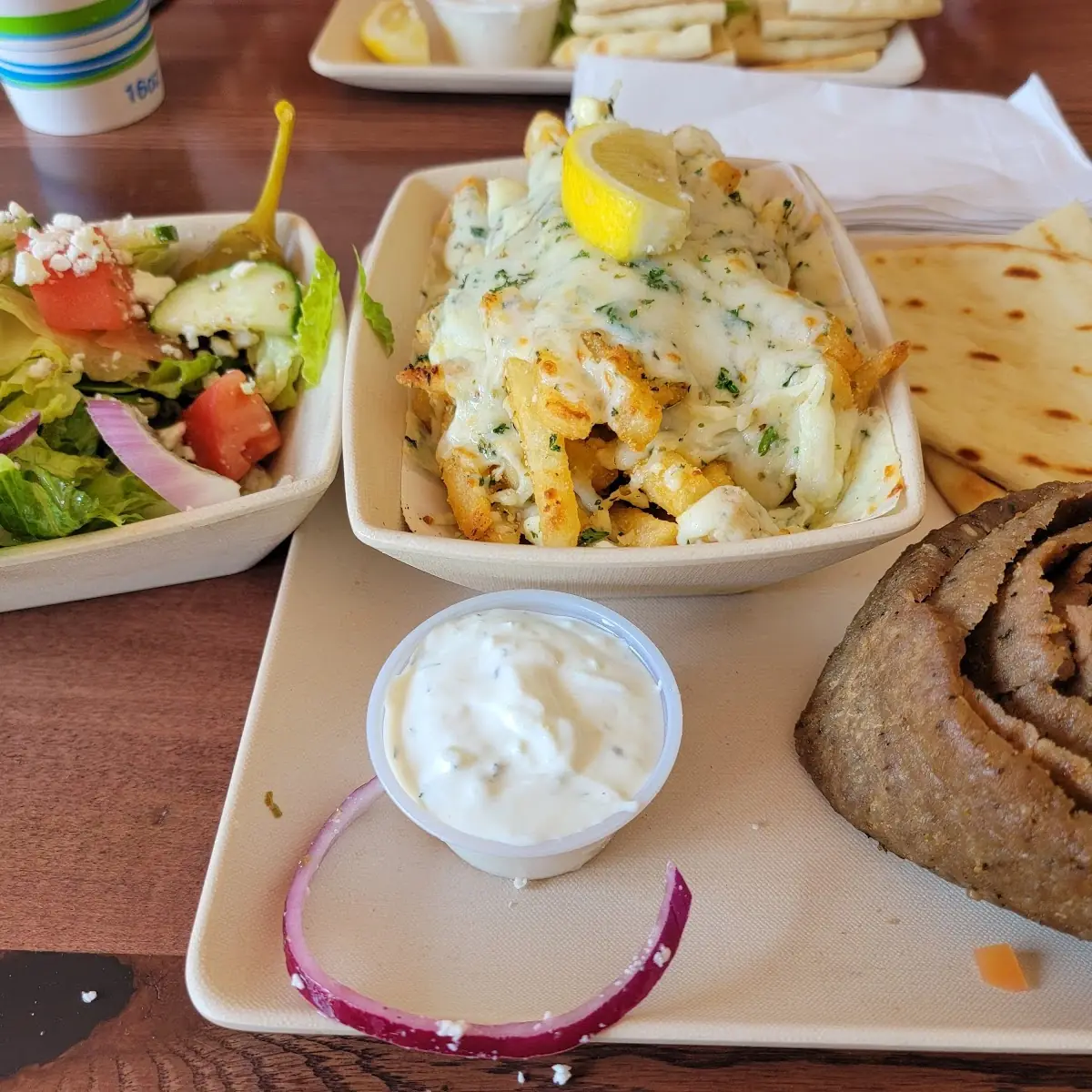 Gyro w Cheese Fries