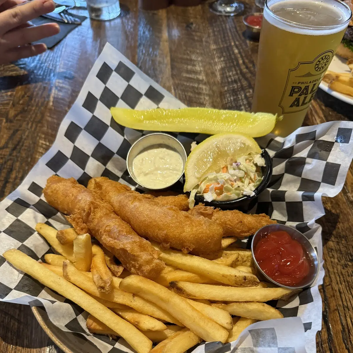 Beer-Battered Shrimp Fish & Chips