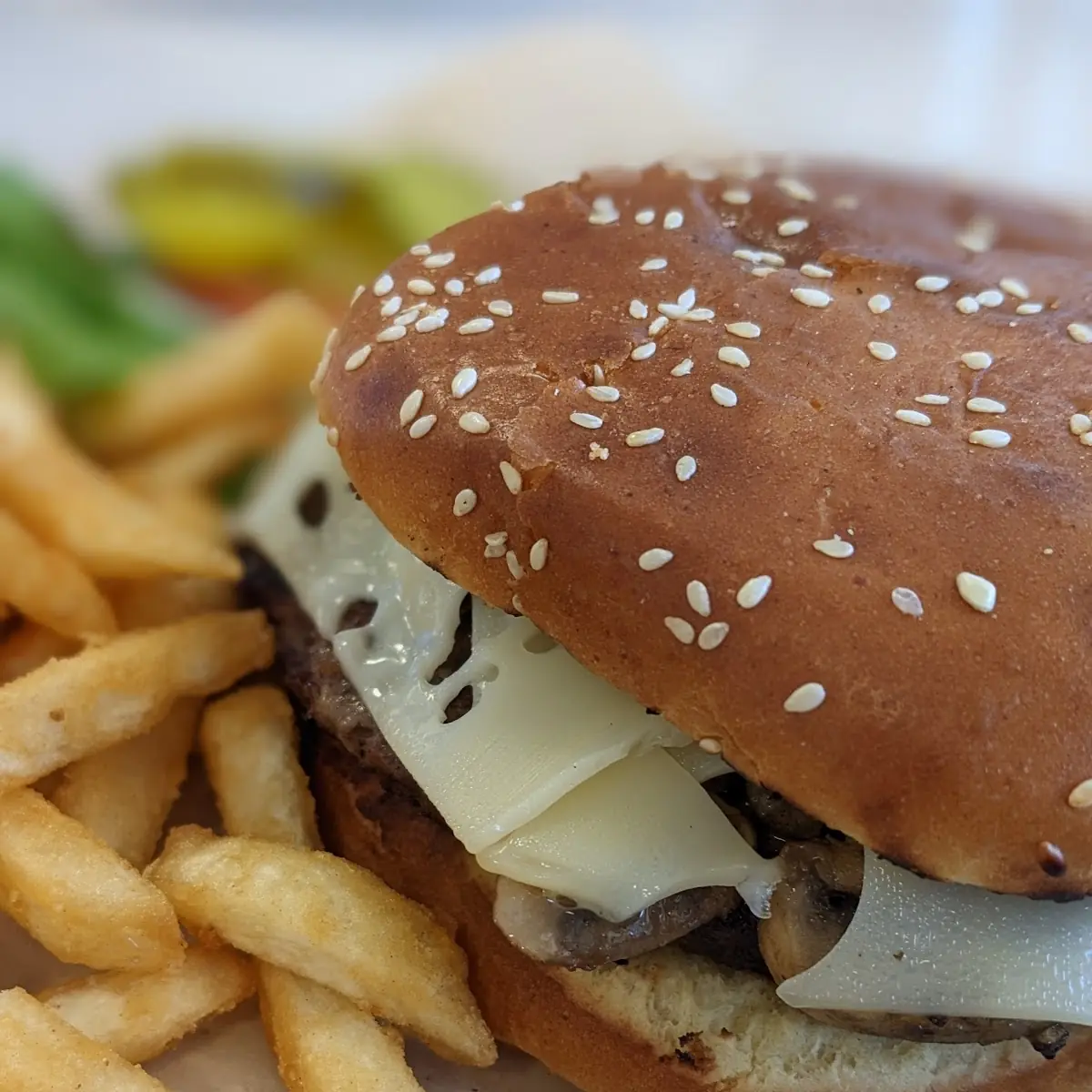 Mushroom Swiss Burger