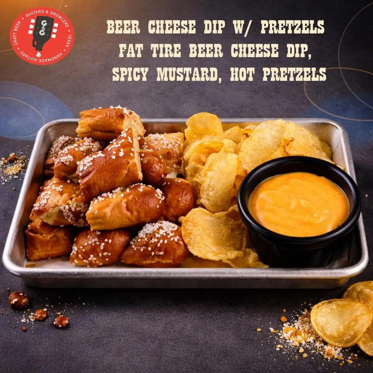 Beer Cheese Dip w Pretzels