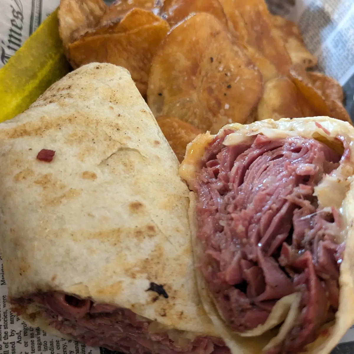 Pastrami Sandwich O Taco Salad