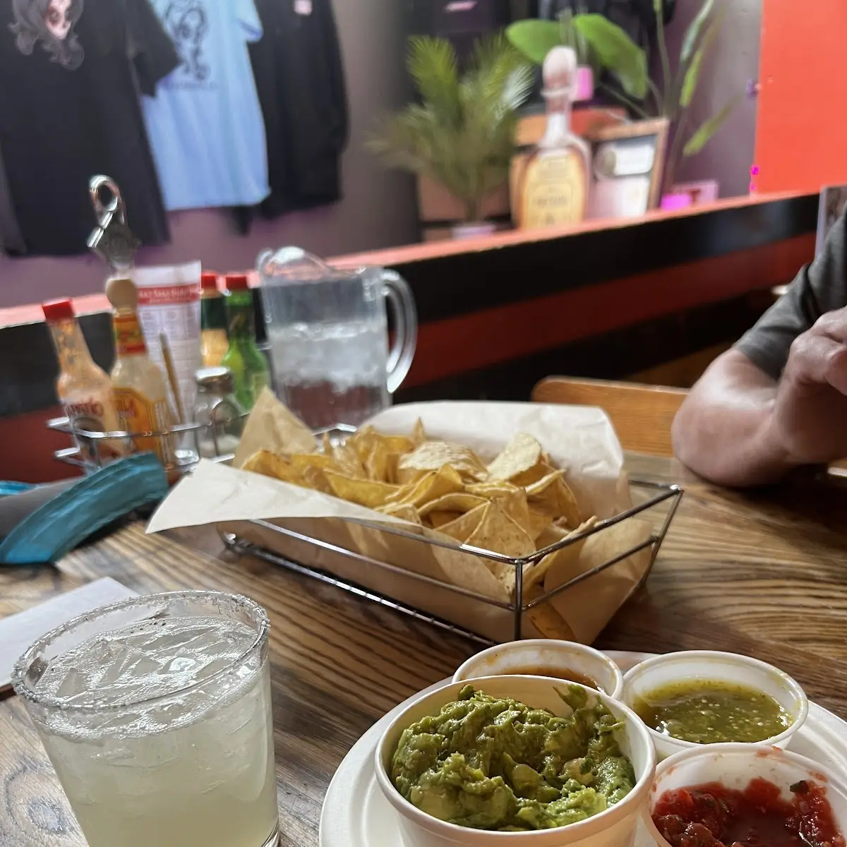 Chips Salsa and Guacamole and Chips