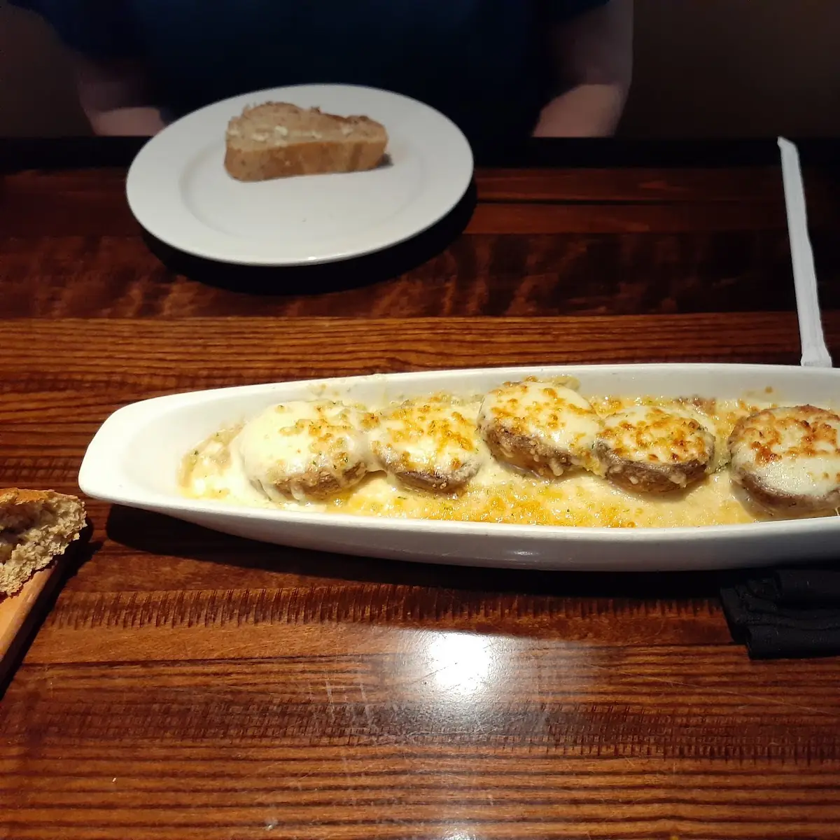 White Cheddar Stuffed Mushrooms