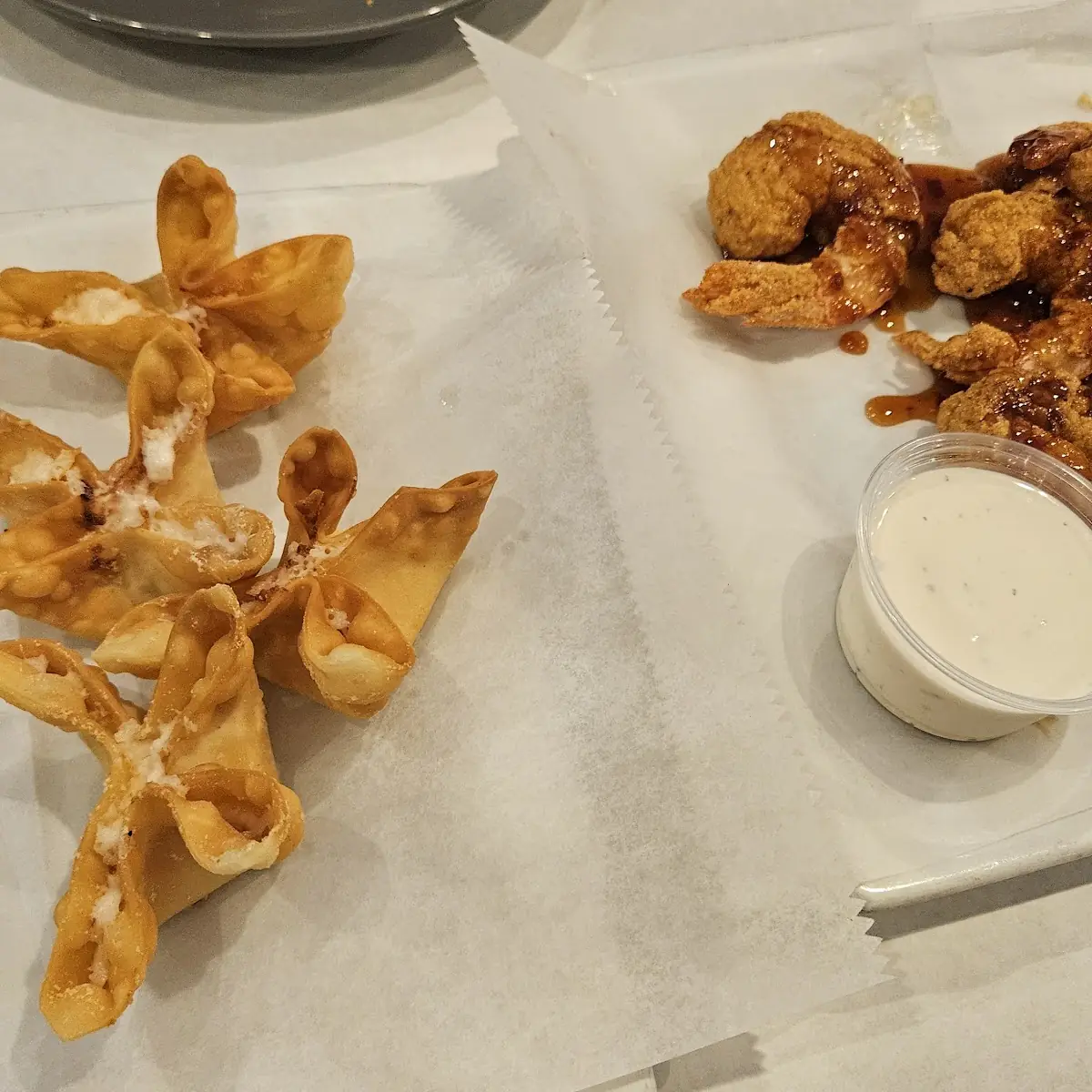 Crab Rangoon with Chili Sauce