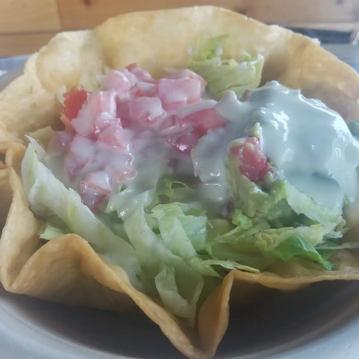 Shredded Chicken Taco Salad