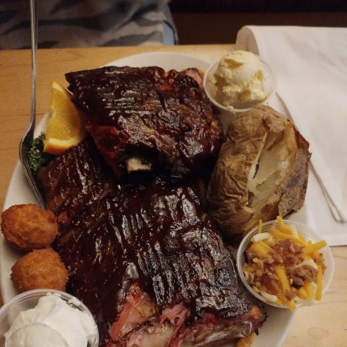 Baby Back Ribs & Shrimp
