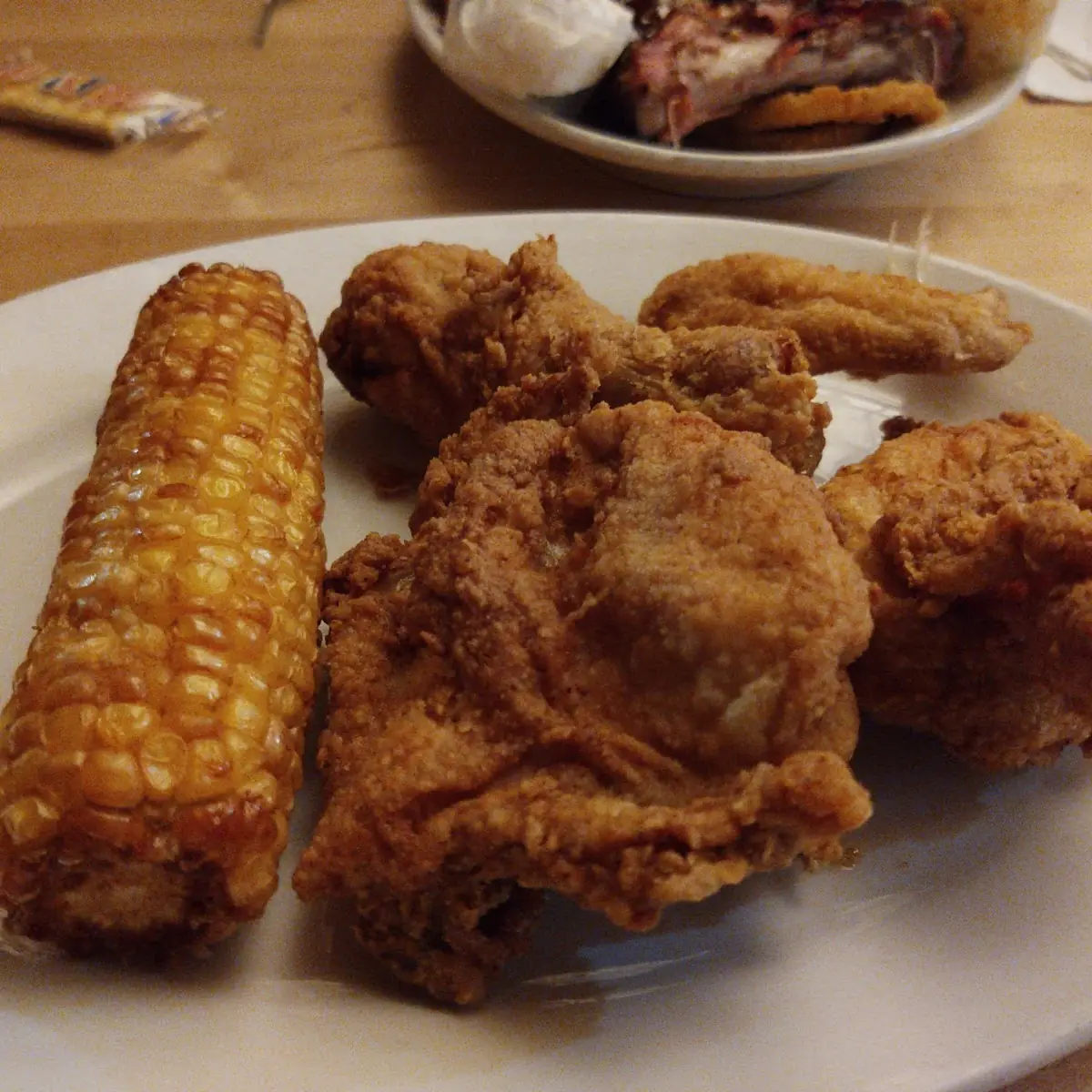 Fried Chicken Fried Corn on the Cob
