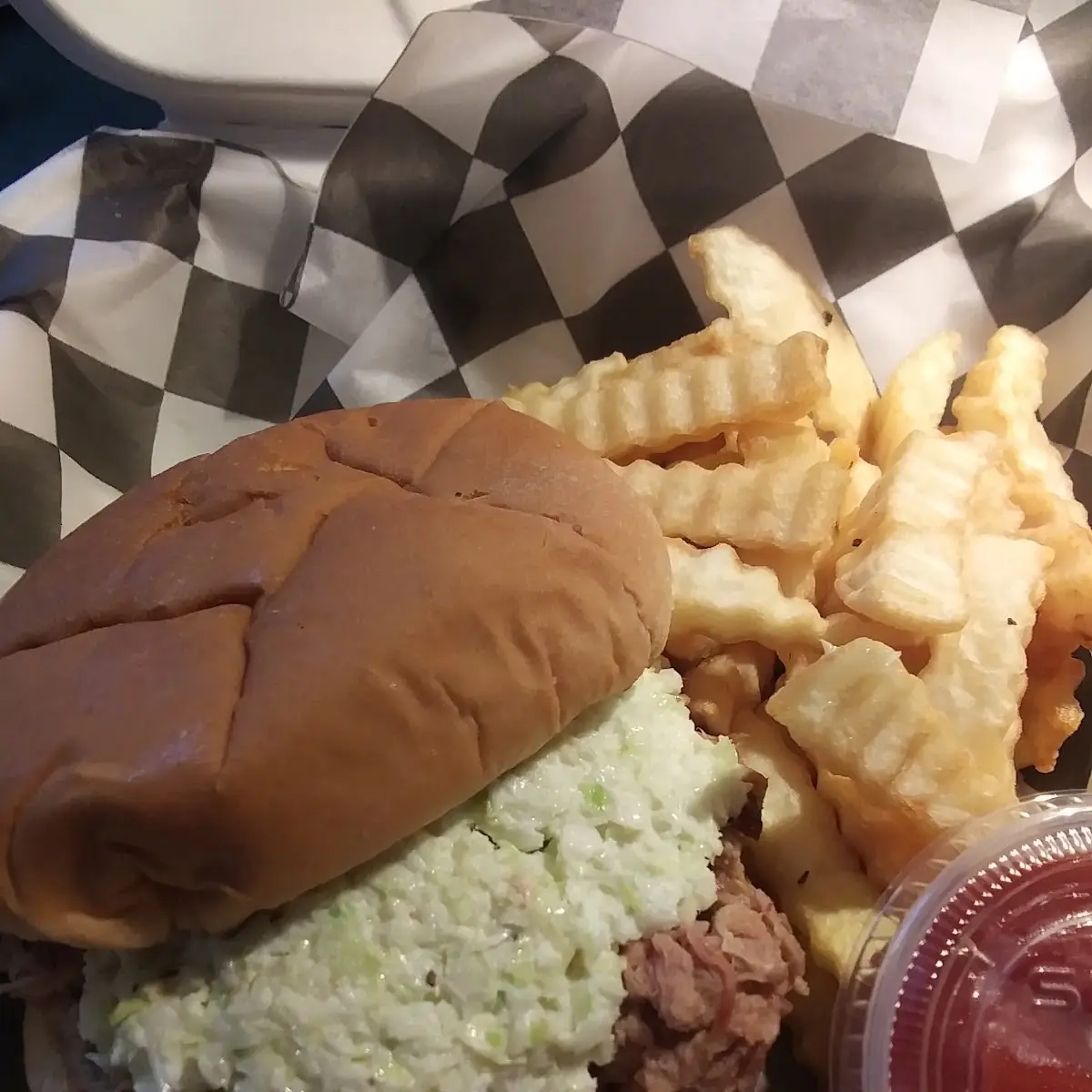 BBQ Pork Sandwich with Slaw