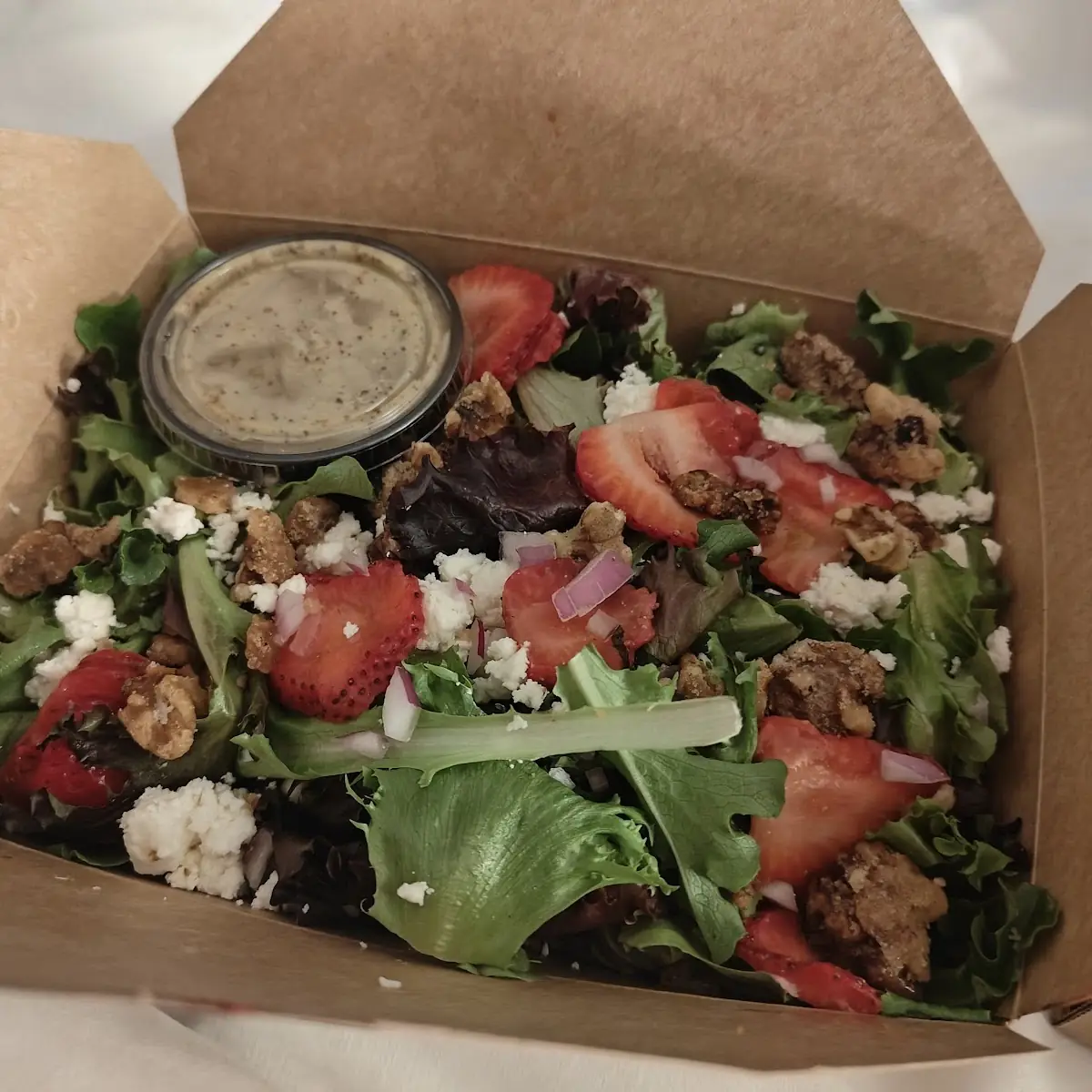 Strawberry Field Salad with Grilled Chicken
