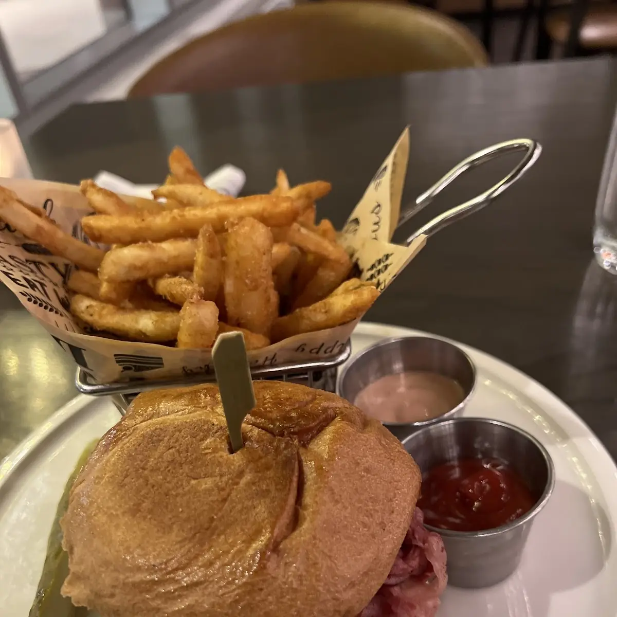 Roast Beef Sandwich and Fries