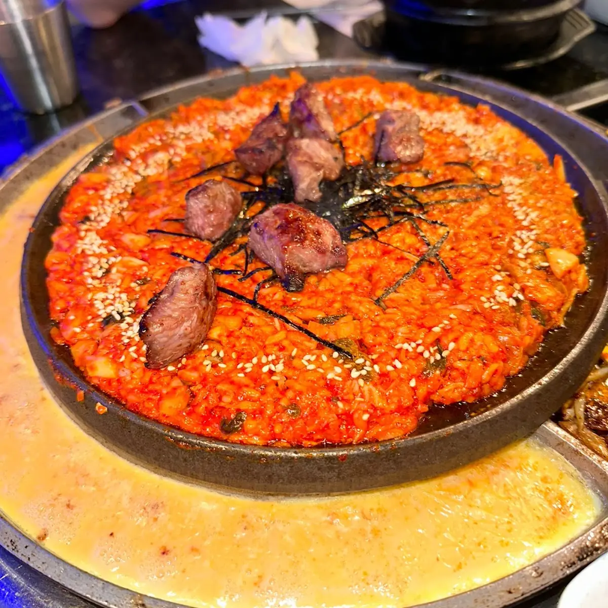 Complimentary Kimchi Fried Rice at the End