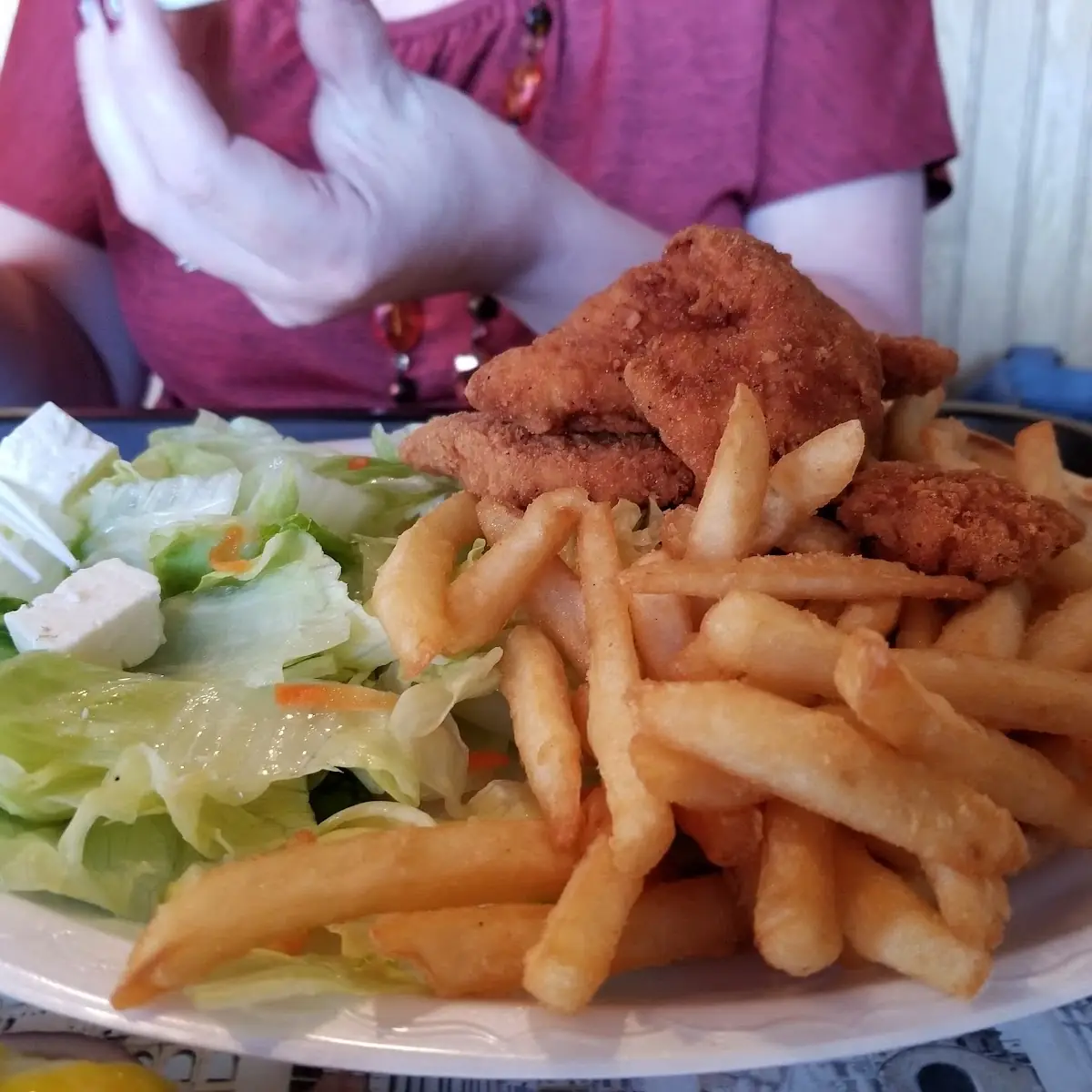 Lunch Chicken Strip Plate