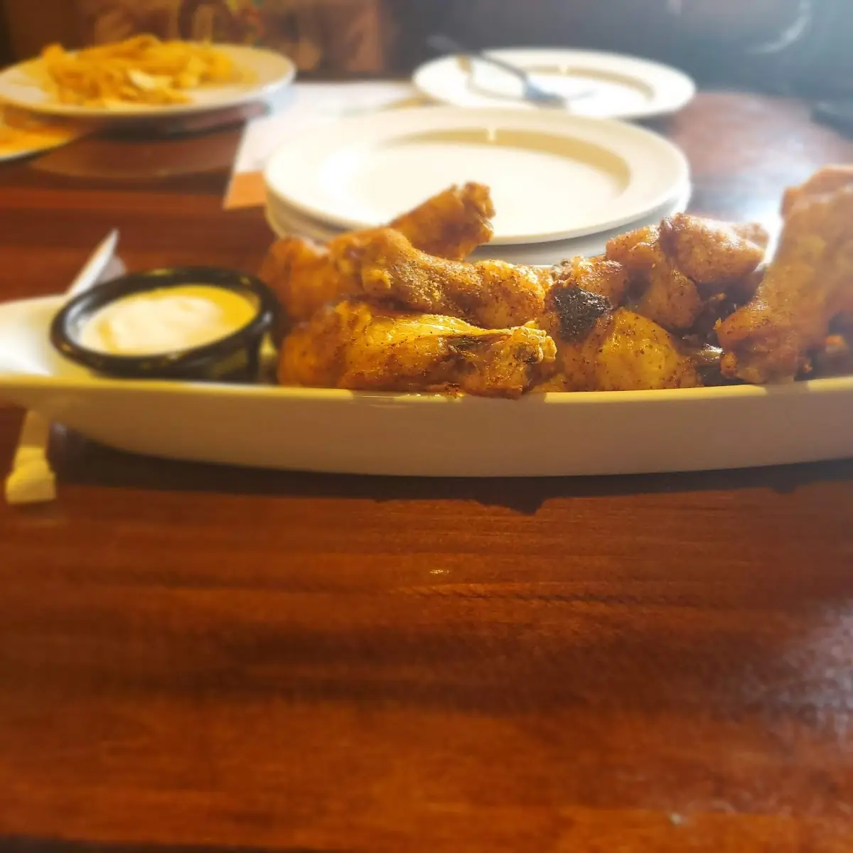 Crispy Wings with Dipping Sauces