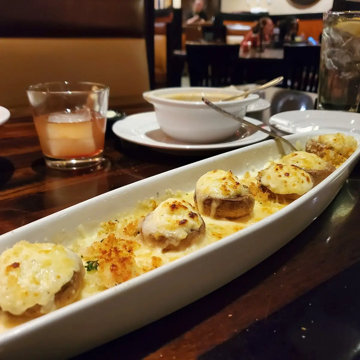 White Cheddar Stuffed Mushrooms