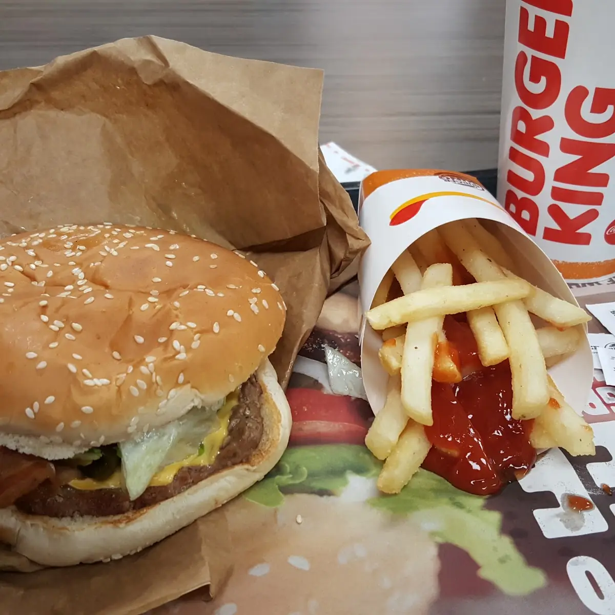 Texas Burger and Fries