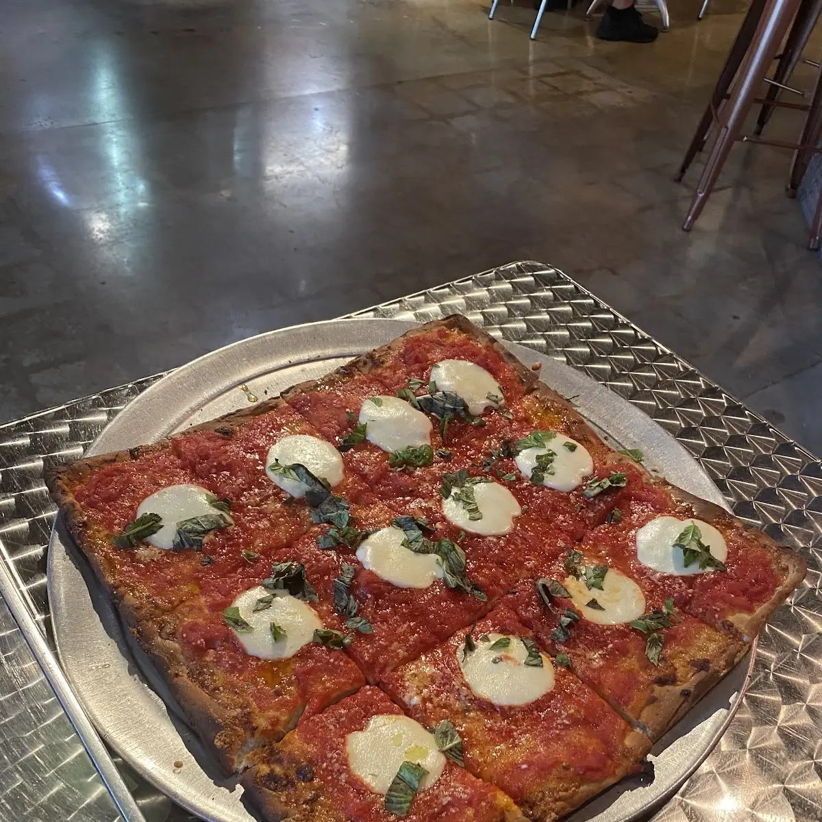 Eggplant Parmigiana Pizza-By-The-Slice