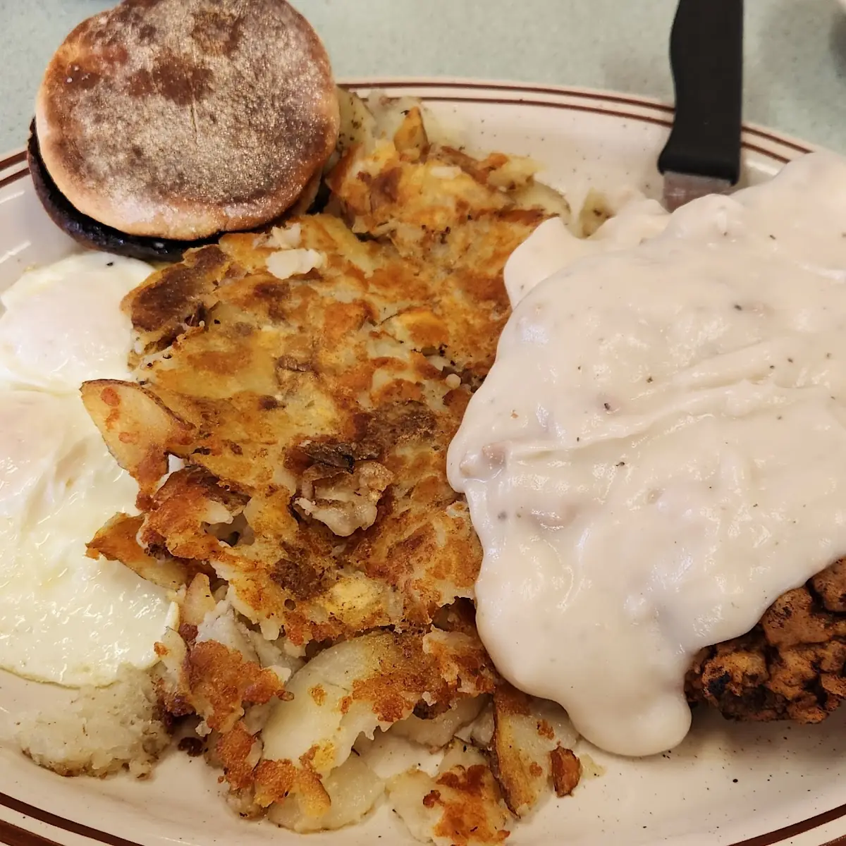 Chicken Fried Steak and Eggs