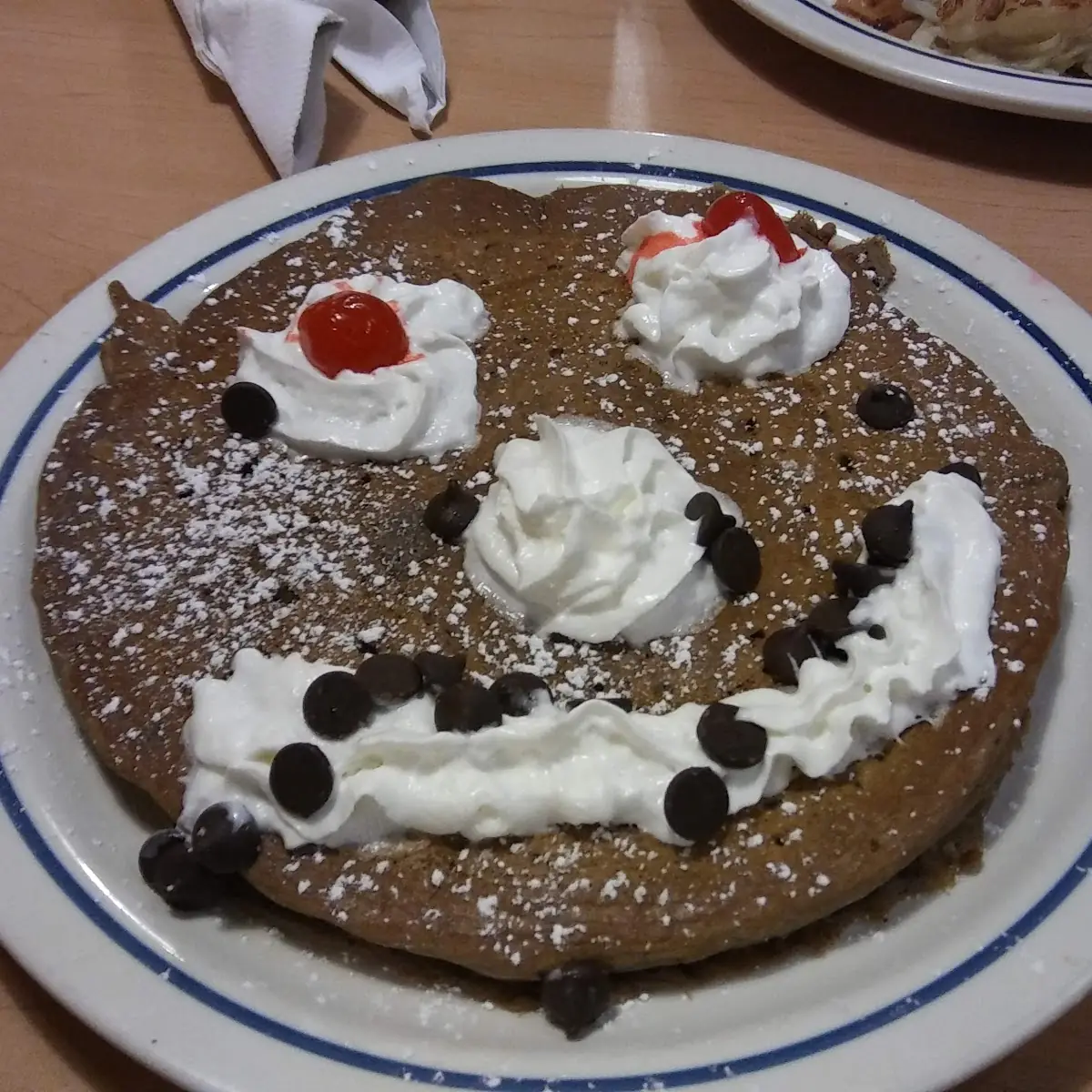 Happy Face Pancake De Chocolate