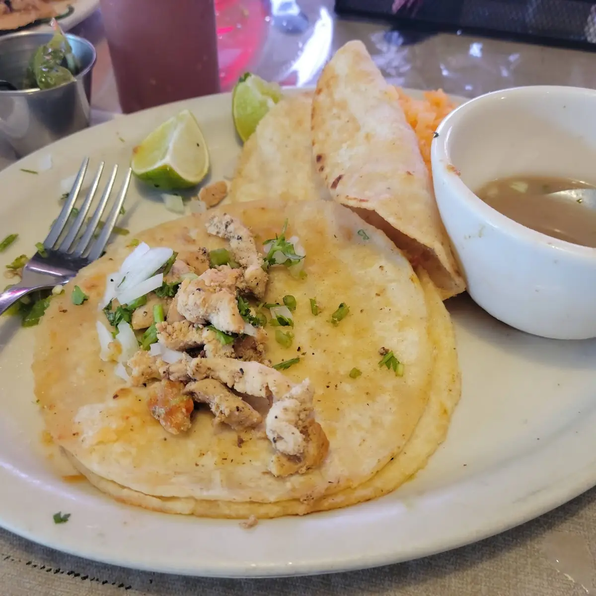 Chicken Tacos Al Carbon
