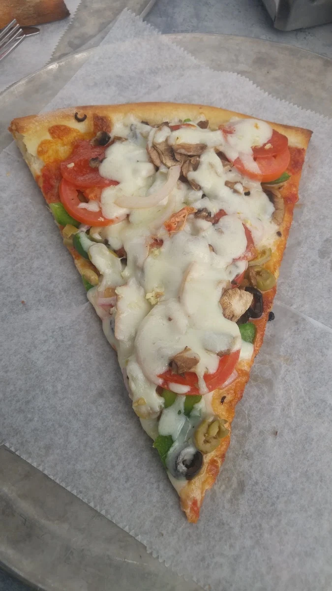 Veggie Pizza Slice Add Pepperoni