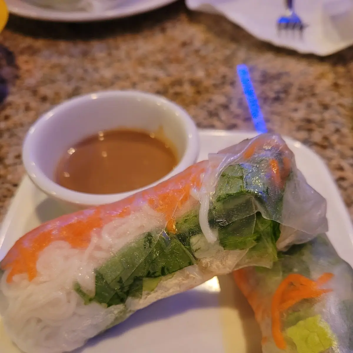 Grilled Pork and Shrimp Spring Rolls