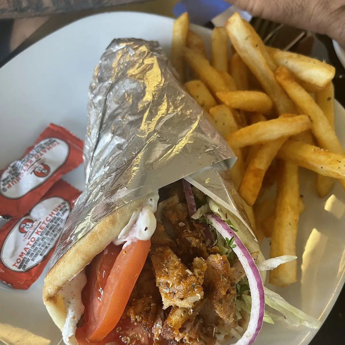 Chicken Souvlaki Platter