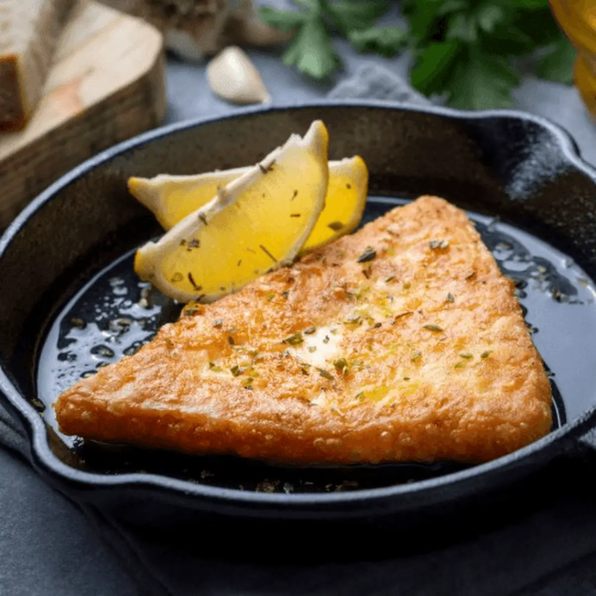 Saganaki Pan Fried Greek Cheese