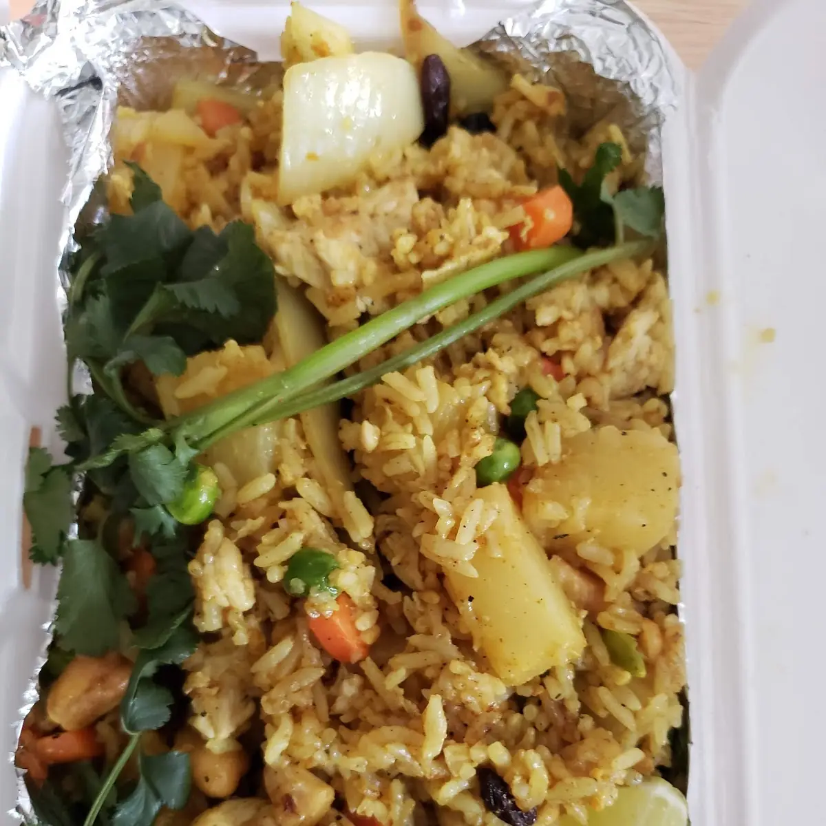Pineapple Fried Rice with Chicken