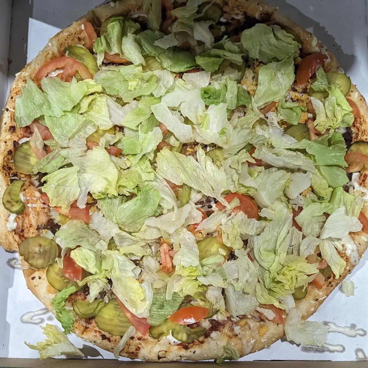 Vegan Cheese Burger Pizza