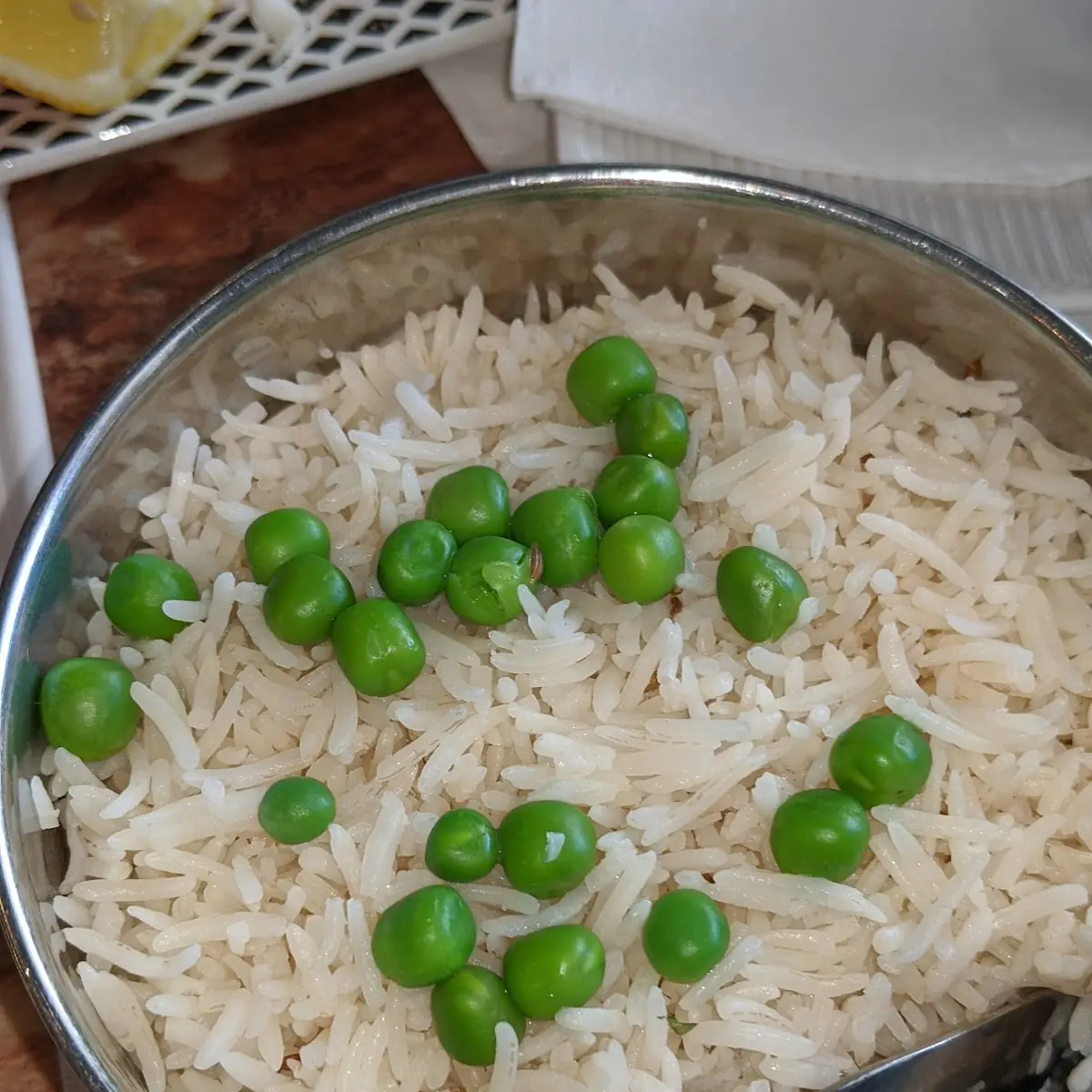 Small Tray Peas Pulao
