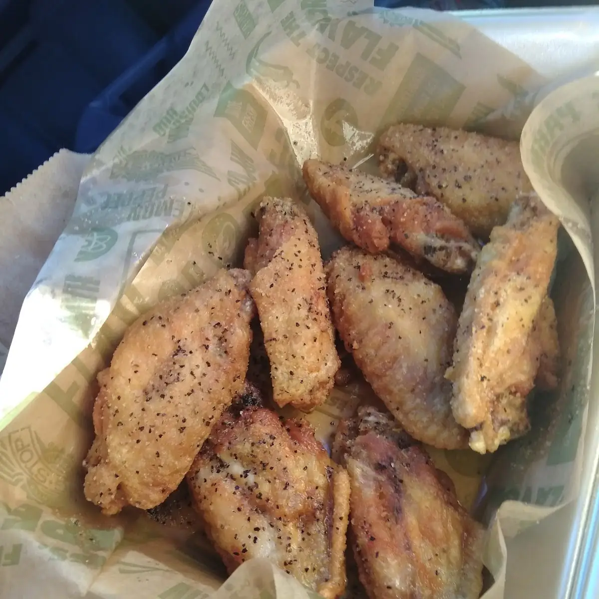 Lemon Pepper Wings Well Done