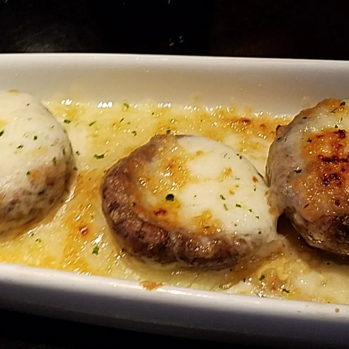 White Cheddar Stuffed Mushrooms