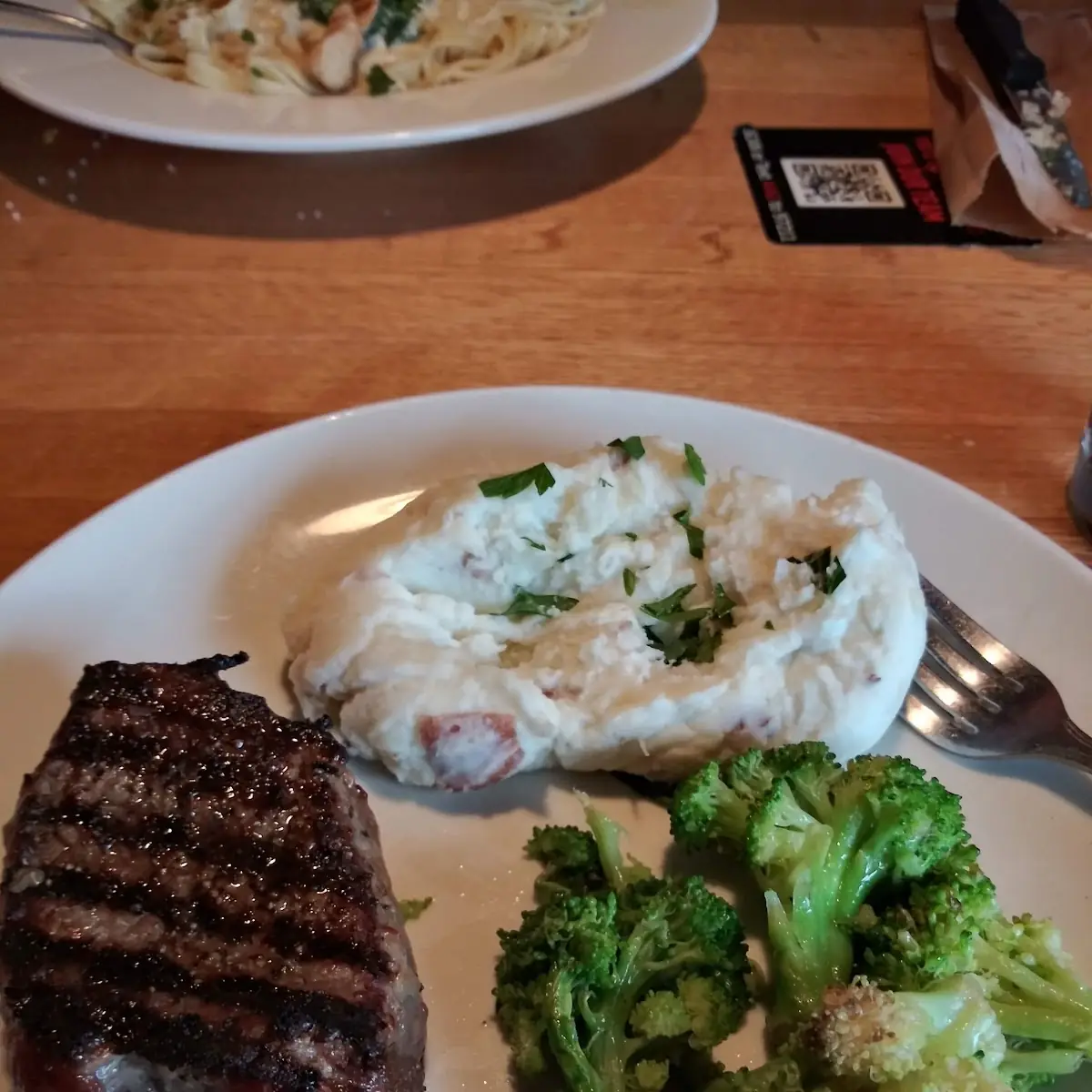 Steak and Shrimp Alfredo
