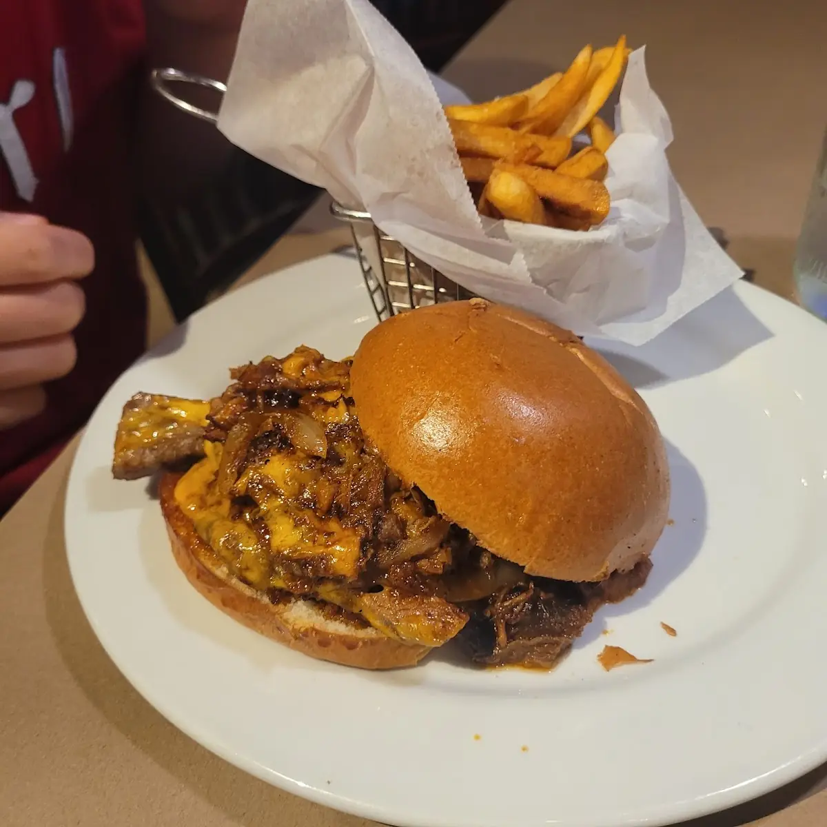 Chopped Brisket Sandwich