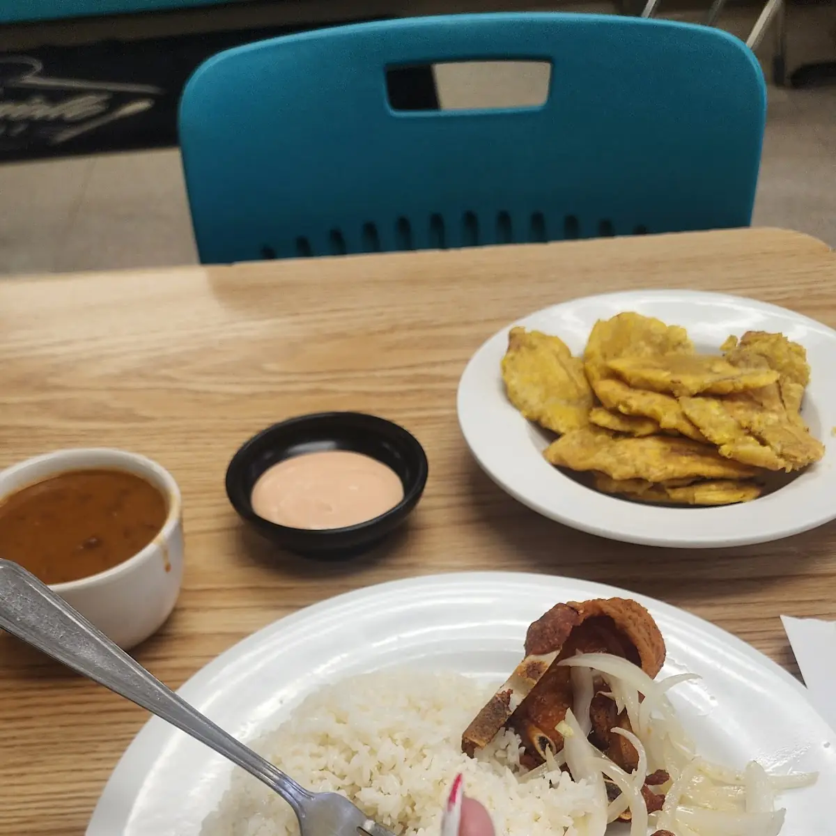 Pork Chops with Rice and Beans