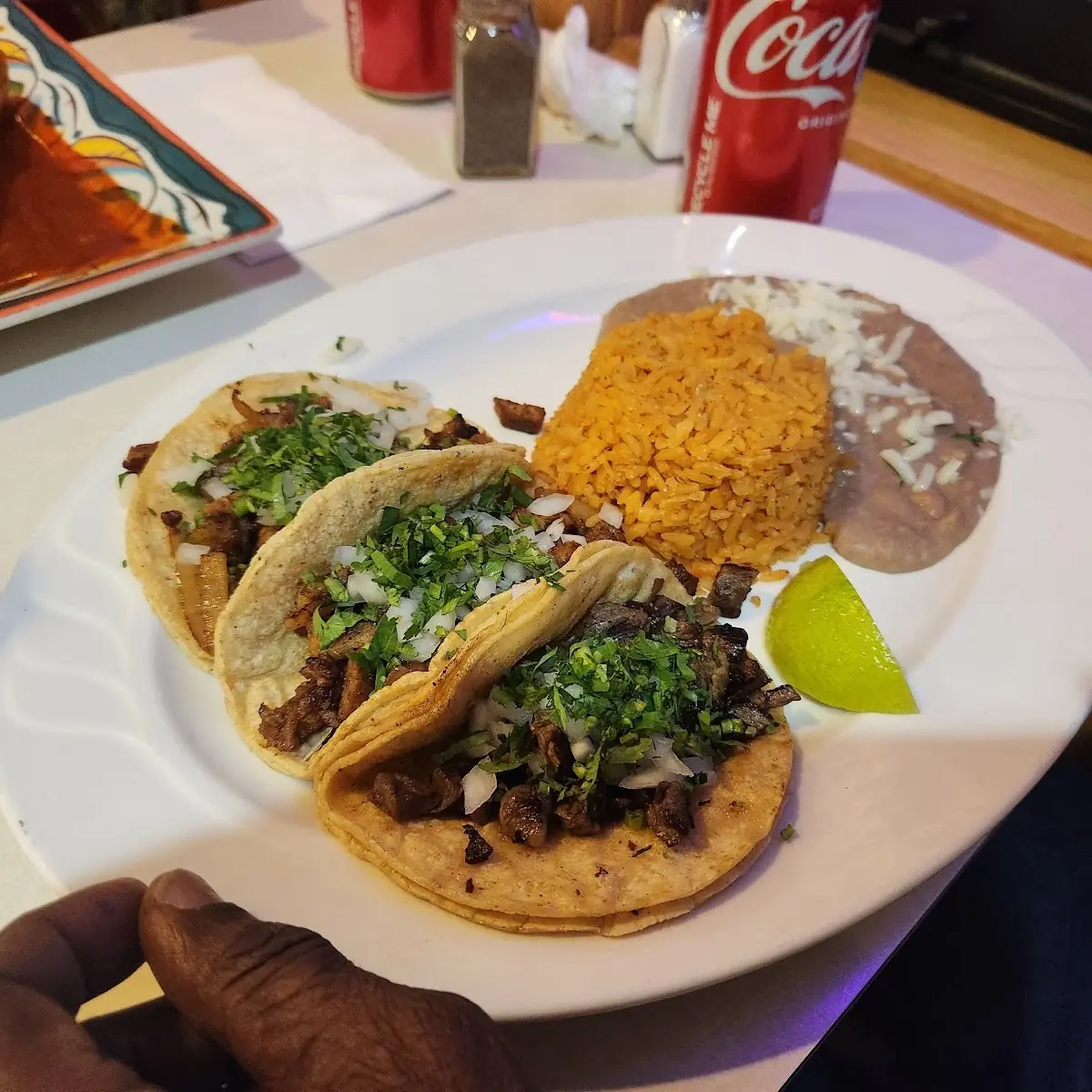 Carne Asada Taco Plate